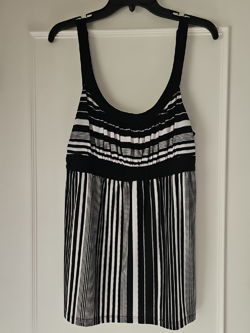 Paper Doll Black & White Striped Tank Top